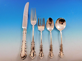 Georgian Rose by Reed &amp; Barton Sterling Silver Flatware Set Service 71 pc Dinner - £2,690.63 GBP