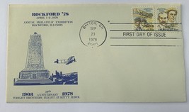 Annual Philatelic Exhibition Rockford Illinois 1978 Wright Brothers 75 Y... - £7.80 GBP