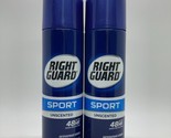 2 Pack - Right Guard Sport Unscented Spray Antiperspirant Deodorant, 6 o... - £19.42 GBP