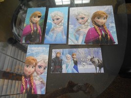 Disney Frozen lot 5 puzzles  all different big pieces for tiny fingers Elsa An - $8.41