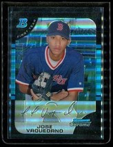 2005 Topps Bowman Chrome Refractor Baseball Card #183 Jose Vaquedano Red Sox - £9.47 GBP