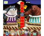 Animal Sumo Daikinboshi Mini Figure Set of 5 Bear Cat Frog Hamster Dog A... - $32.90