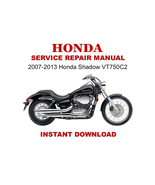 2007-2013 Honda VT750C2 Shadow Spirit Motorcycle Repair Service Manual - $14.10 CAD