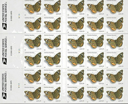 COMMON BUCKEYE Butterfly Stamps (3) Booklets 10 per book 24 cent stamps MNH - $19.69