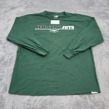 New York Jets NFL Sweater Mens XL Green Print Long Sleeve Team Apparel - £12.64 GBP