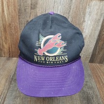 VTG New Orleans The Big Easy Used Base Ball Hat Purple &amp; Black Rope Hat - £11.80 GBP