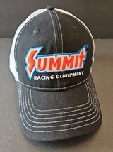 Summit Racing Equipment Tucker Hat Cap Black White Mesh Adjustable Mens - £13.41 GBP