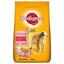 Pedigree Puppy Dry Dog Food Food, Chicken &amp; Milk, 5.5 Kg Pack - £89.04 GBP