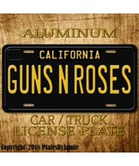 GUNS N ROSES  Metal Aluminum Vanity Car Truck Vintage License Plate Tag New - £13.21 GBP