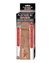 Natural Realskin Vibrating Penis Xtender - Brown - £31.74 GBP