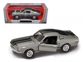 1968 Shelby GT 500KR Silver 1/18 Diecast Car Road Signature - £50.85 GBP