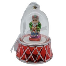 Mr Christmas Drummer Toy Soldier Ornament Holiday Rotating Musical Glass... - $18.69