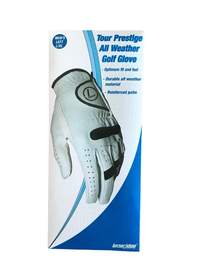 Longridge Tour Prestige All Weather Golf Men's Glove S/M or L/XL. Item image 3