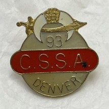 CSSA Denver Colorado City State Souvenir Enamel Lapel Hat Pin Pinback - $5.95