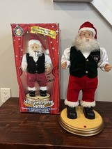 Vintage 90s Christmas Gemmy Hip Swinging Santa North Pole Productions 19... - $29.69