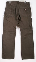 Men Clothing Dickies Cargo brown color carpenter work pants size 30 X 32 - £14.64 GBP