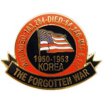 Korean War 1950 To 1953 Pin 1&quot; - £6.25 GBP