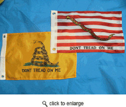 12X18 12&quot;X18&quot; Gadsden And Navy Jack Boat Car Flag ( Wholesale Pack Gift Set ) - £21.10 GBP