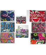 Vera Bradley Women Women&#39;s Trifold EURO WALLET quilted fabric you pick p... - $62.73