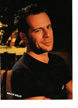 Jon Bon Jovi Bruce Willis teen magazine pinup clipping shirtless in bubb... - £2.74 GBP