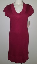NEW Derek Heart Plum Purple Dress Juniors Size Large Knit Pullover V-neck - £12.37 GBP
