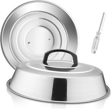 2 Cheese Melting Domes 12&#39;&#39;Round Covers for Flat Top Grill Griddle &amp; Out... - $43.53