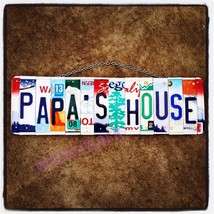 &quot;Pap&#39;s House &quot; License Plate Collage Home Quote Publicity Photo - £6.35 GBP