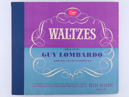 Guy Lombardo - Waltzes - 1947 4x 10&quot; 78rpm Shellac Record Book Set Decca – A-509 - £20.97 GBP
