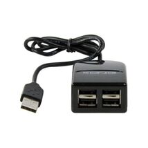 Konig 4 Port USB 2.0 Hub with Cord - Black  - $34.00