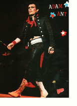 Adam Ant teen magazine pinup clipping white boots black pants looking da... - $3.50