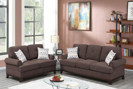 Fondi 2-Piece Living Room Sofa Set Upholstered in Chenille Fabric - £843.21 GBP