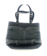 Coach Purse Black Pebbled Leather 13 x 10 Designer Plain Basic Shoulder Bag - $1,844.56 MXN