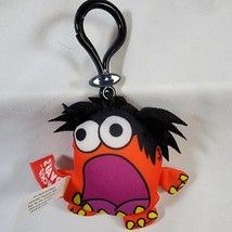 Ryans World Moe the Monster Plush Figure Clip On Orange Pocket Watch - $7.27