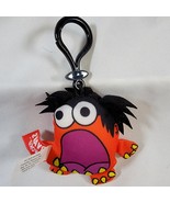 Ryans World Moe the Monster Plush Figure Clip On Orange Pocket Watch - $138.41 MXN