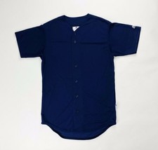 Majestic Baseball Practice Henley Full Button SS Jersey Youth Boy&#39;s Girl... - $10.50