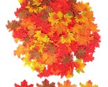 200Pcs 8Cm/3.1Inch Assorted Color Artificial Maple Leaves Fall Leaves Fo... - £12.57 GBP