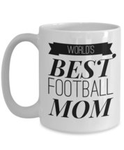 Funny Mom Coffee Mug - Worlds Best Football Mom - Mothers Day Gifts, Mum Birthda - £15.80 GBP