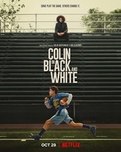 Colin in Black &amp; White Poster Colin Kaepernick and Ava DuVernay TV Series Print - £8.63 GBP+