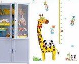 ROOHO Cartoon Animals Wall Stickers Children - Giraffe Panda Height Ruler - $15.83