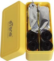 1X Multi-Format Container Case Box For 120 220 135 Film B&amp;W Color Kodak, Yellow - £31.17 GBP