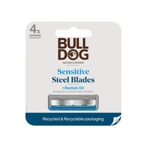 Bulldog Mens Skincare and Grooming Sensitive Skin Razor Blades Refills for Men,  - £20.09 GBP