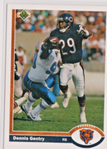 Dennis Gentry Chicago Bears Running Back 1991 pper Deck Card # 227 Near Mint + - $1.57