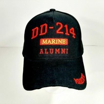 DD-214 Marine Alumni Men&#39;s Ball Cap Black Acrylic Embroidered - £10.04 GBP