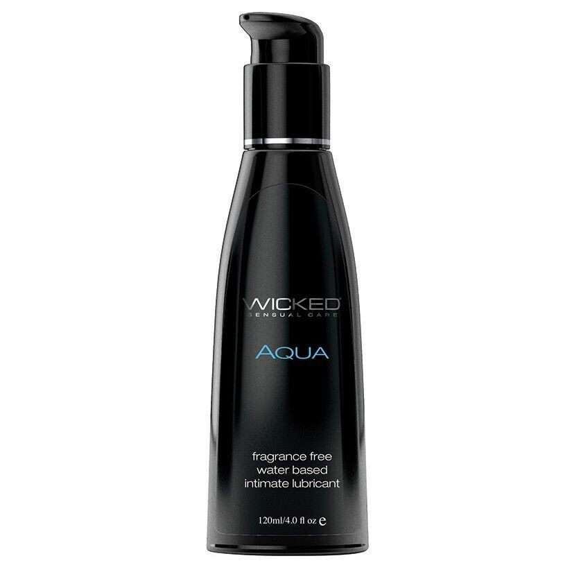Wicked Aqua Fragrance Free Water/H2O Based Lubricant Couples Naturals Gel Lube