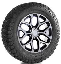 GMC Sierra 20&quot; Black &amp; Machine Snowflake Wheels Rims BFG 275/60R20 AT Tires - £2,155.64 GBP