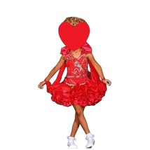 Glitz Pageant Cupcake Dress Size 6/7 2 Skirt Styles Red - £269.41 GBP