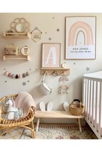 Wooden Children&#39;s Room Baby&#39;s Room Montessori Bookshelf, Clothes Rack Se... - $37.61