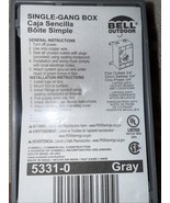Bell Outdoor 5331-0 Weatherproof Electrical Box, 18.3 Cu In, Single Gang... - $8.02 CAD