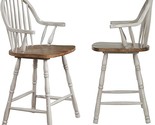 Sunset Trading Country Grove 24&quot; Windsor Barstools with Arms | Counter H... - $955.99