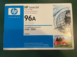 HP C4096A 96A Toner LASER JET 2100 2200 GENUINE NEW Factory Sealed OEM - $9.89